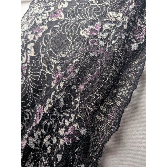 Soma Babydoll Long Nightgown Sz L Maxi Slip Dress M Gown Purple Lace Whimsigoth - Picture 9 of 16